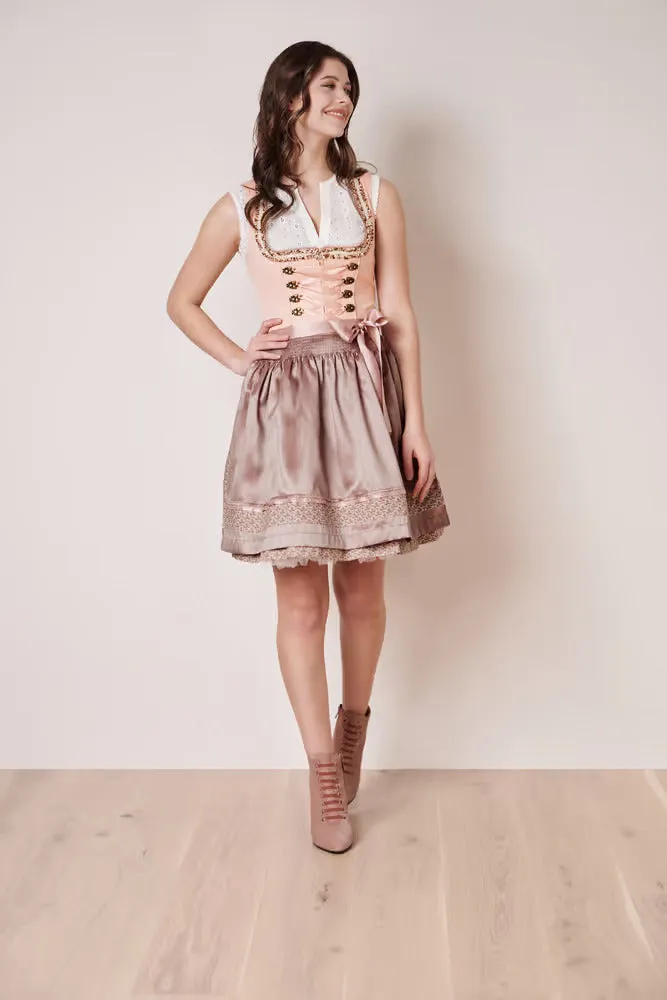 Krüger Mini Dirndl 2pcs. 50cm "Leonita" Pink