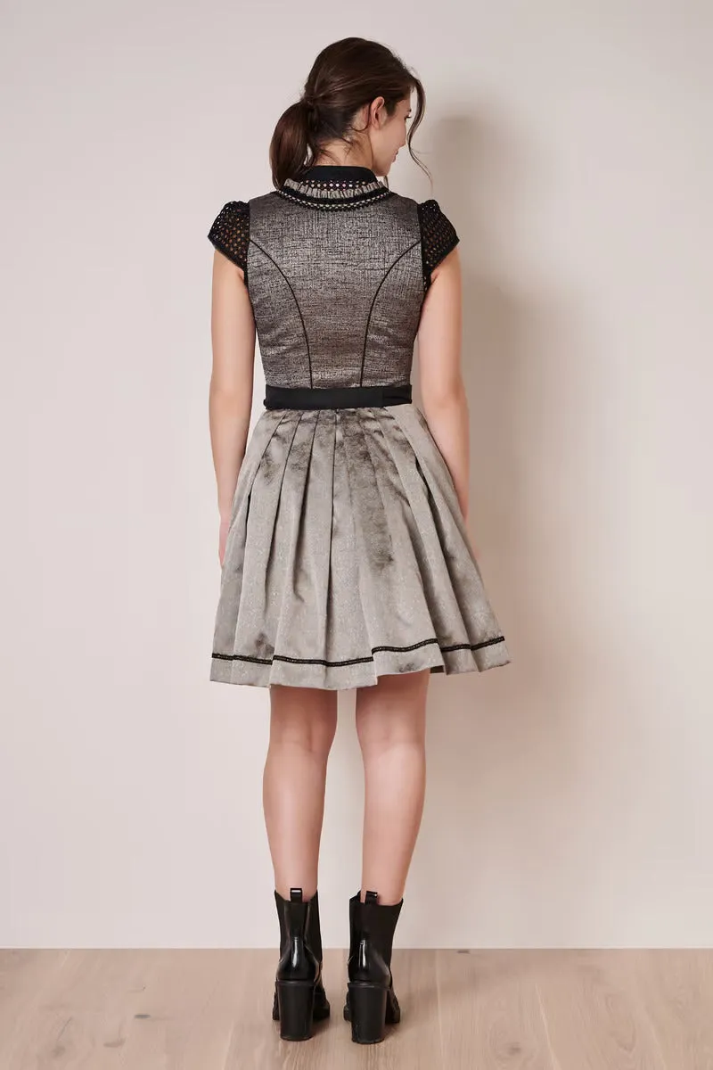 Kruger Mini Dirndl 2pcs. 50cm "Loreen" black (40)