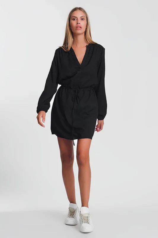KYLEIGH DRAWSTRING MINI DRESS