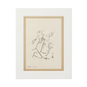 Lady II Matted Fine Art Print