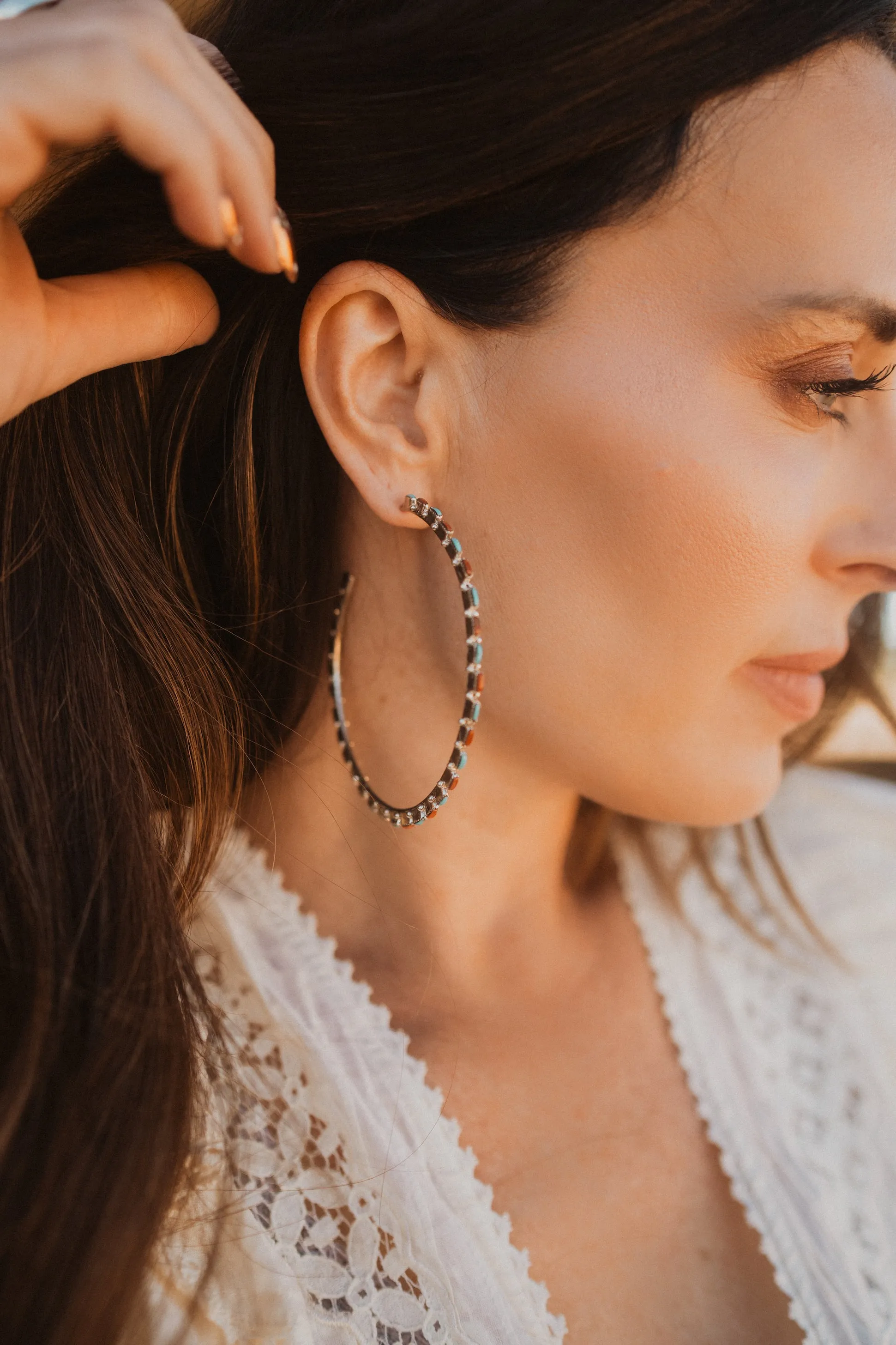 Large Delicate Hoops