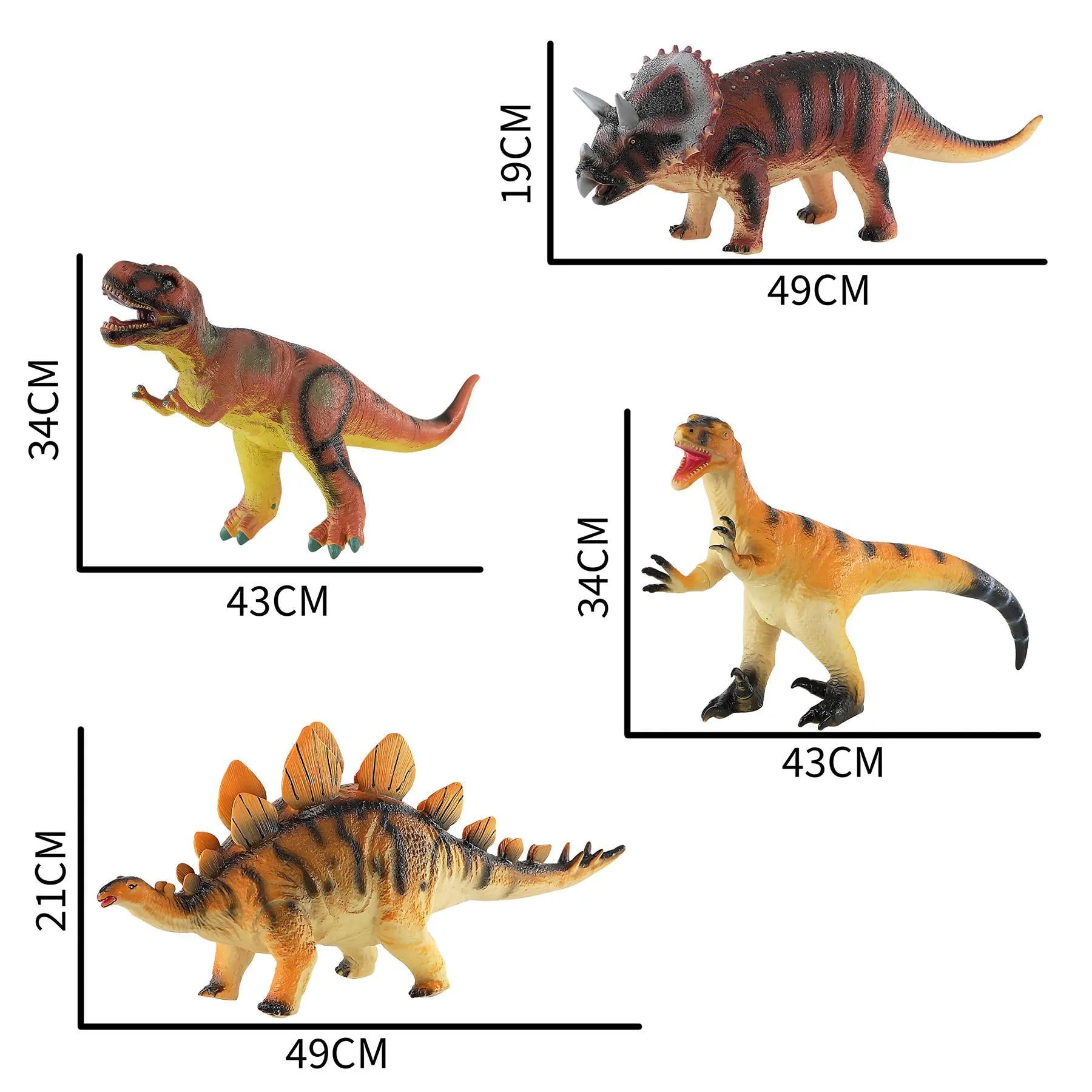 Large Soft Foam Dinosaurs
