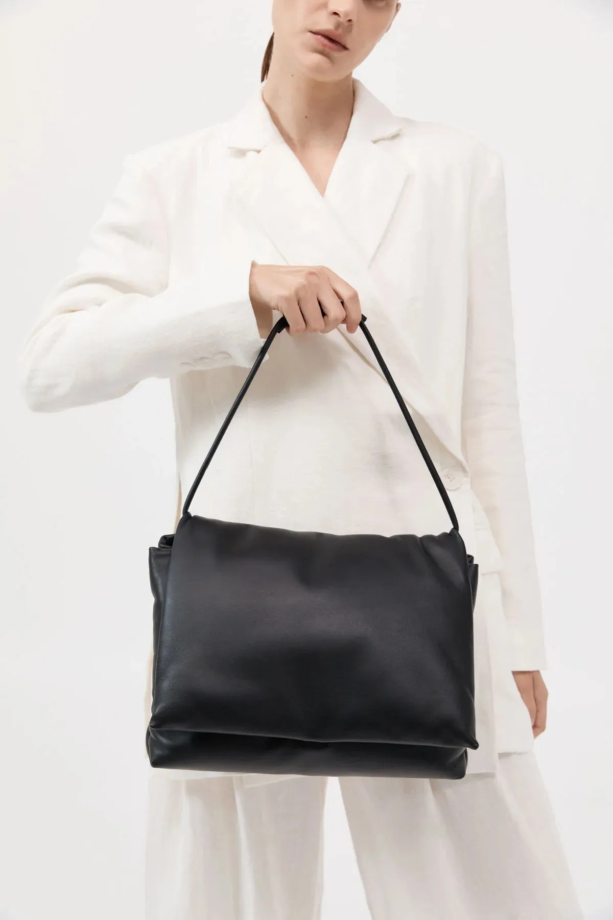 Large Soft Pillow Bag - Black