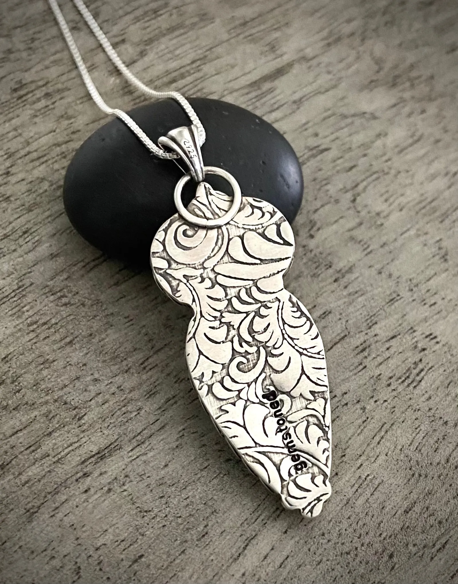 Larimar & Amazonite Pendant