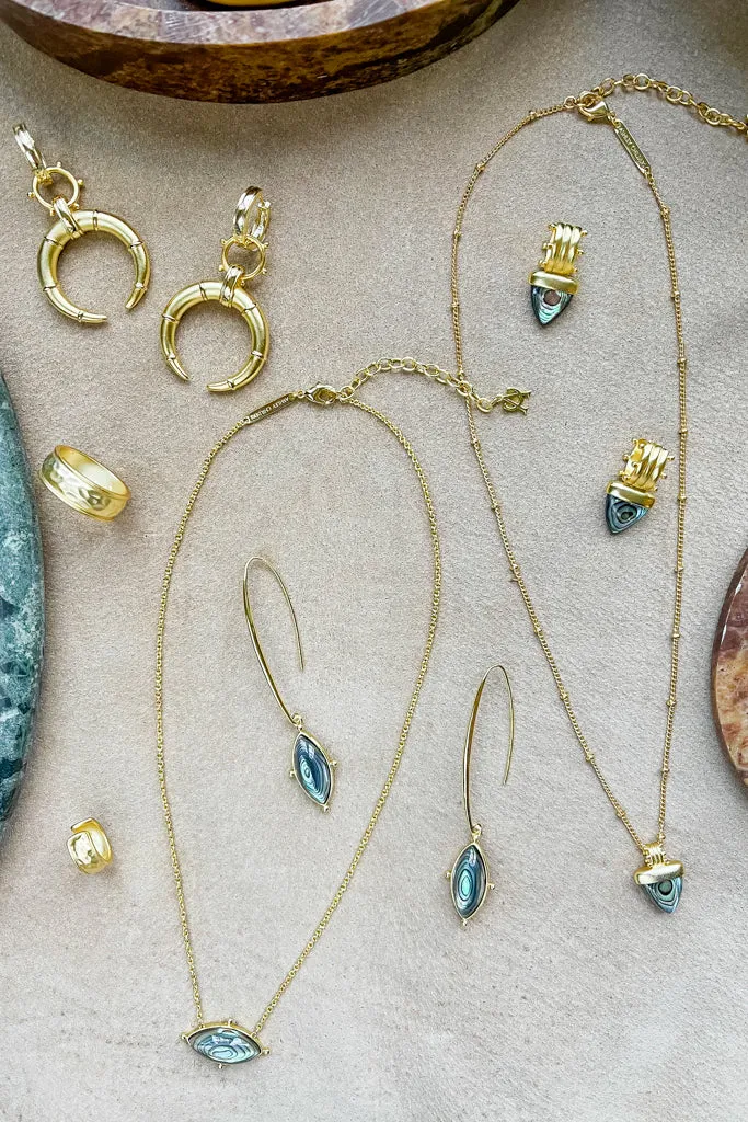 Lauren Necklace, Abalone