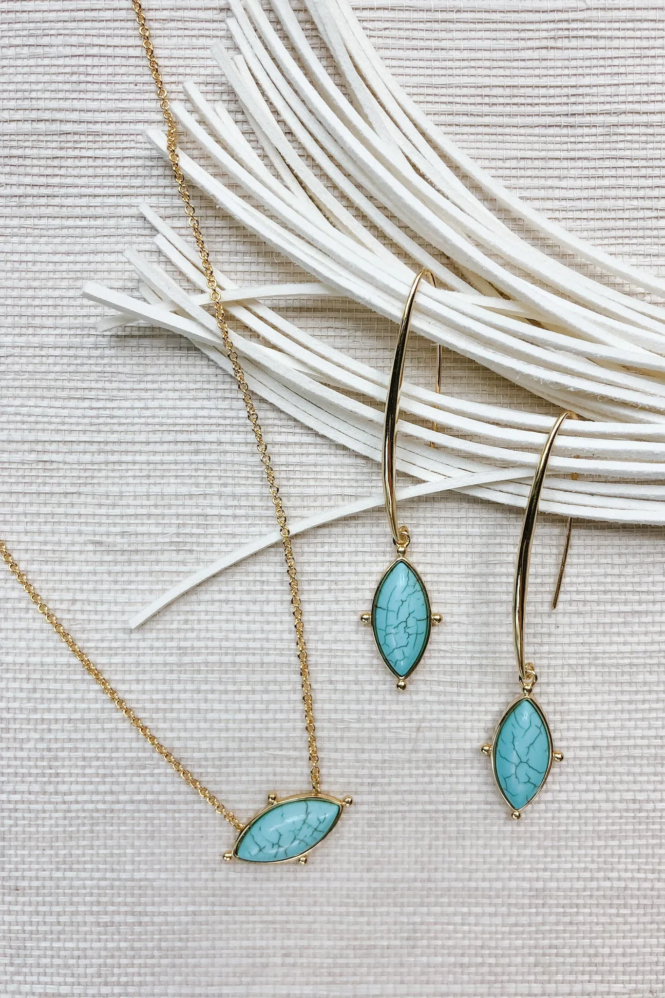 Lauren Necklace, Turquoise