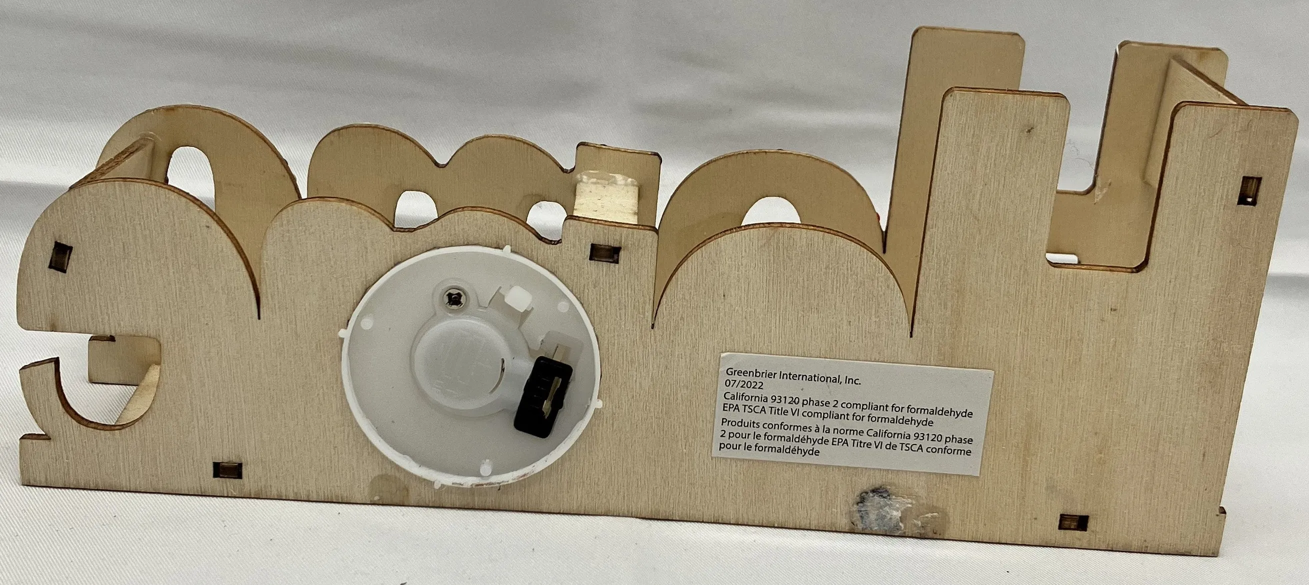 LED Wooden Night Light Hand Decorated Home