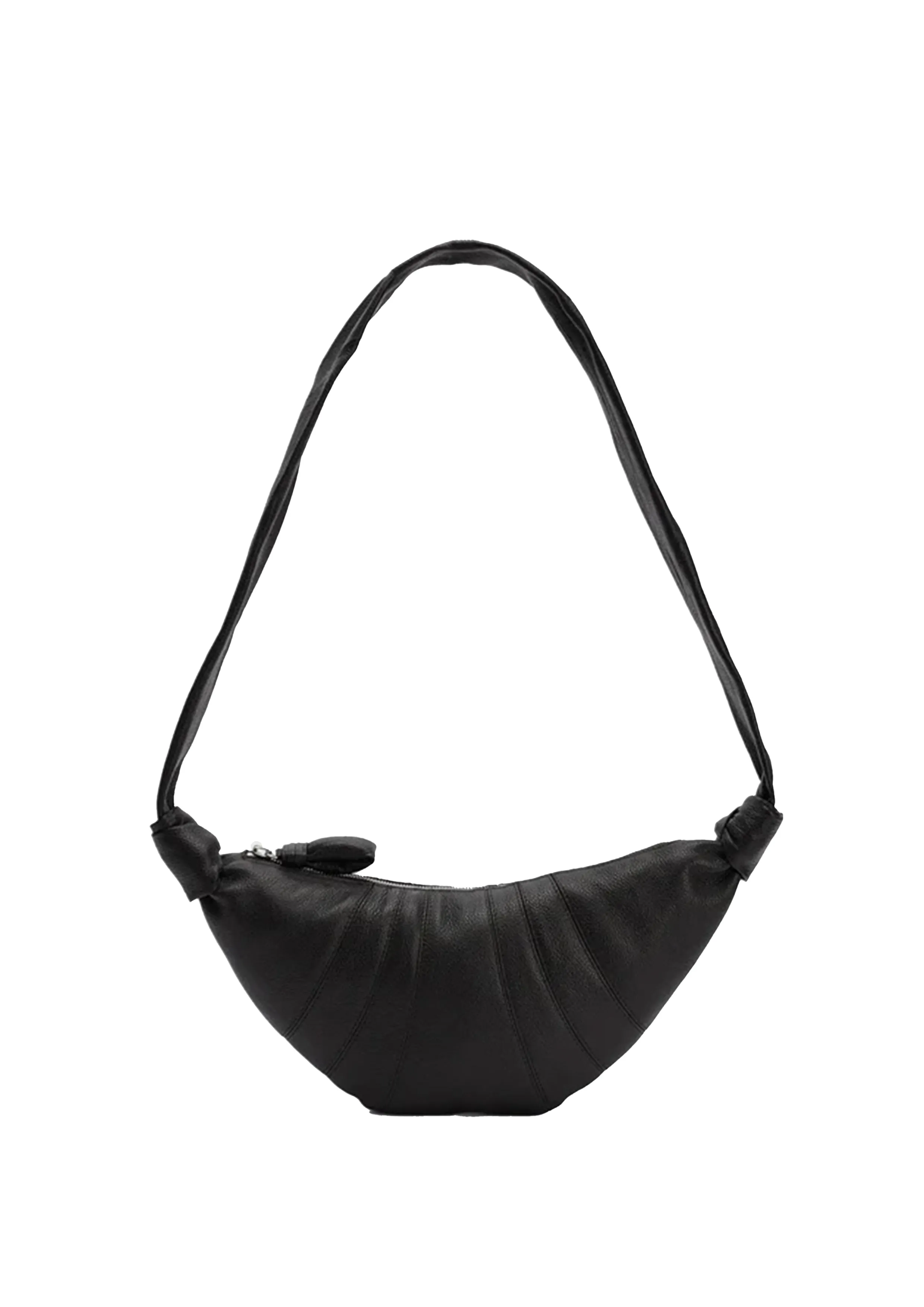 LEMAIRE - SMALL CROISSANT BAG SOFT GRAINED LEATHER BLACK