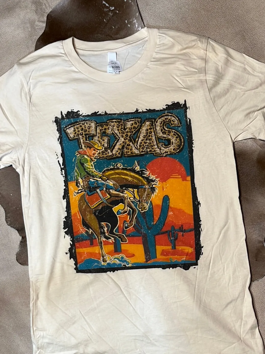 Leopard Texas Bucking Bronc