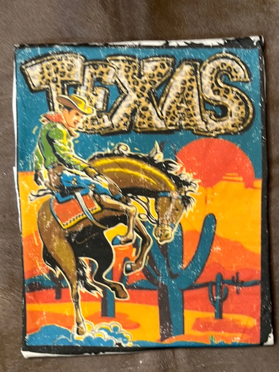 Leopard Texas Bucking Bronc