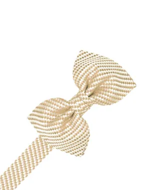 Light Champagne Venetian Kids Bow Tie