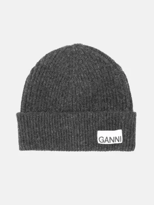 Light Structured Rib Knit Beanie - Phantom