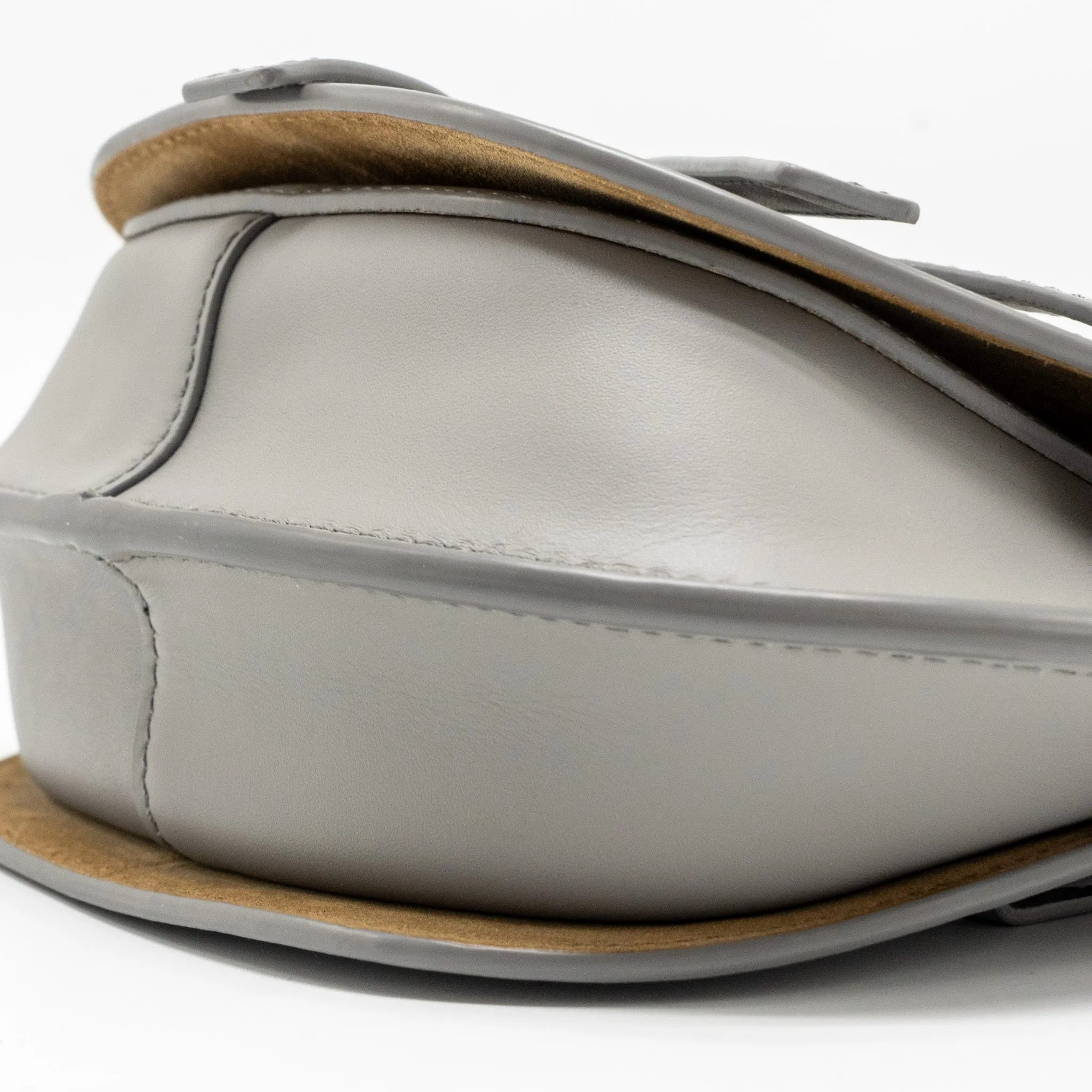 Loewe Mini Gate Dual Bag Soft Calfskin Jacquard Grey SHW