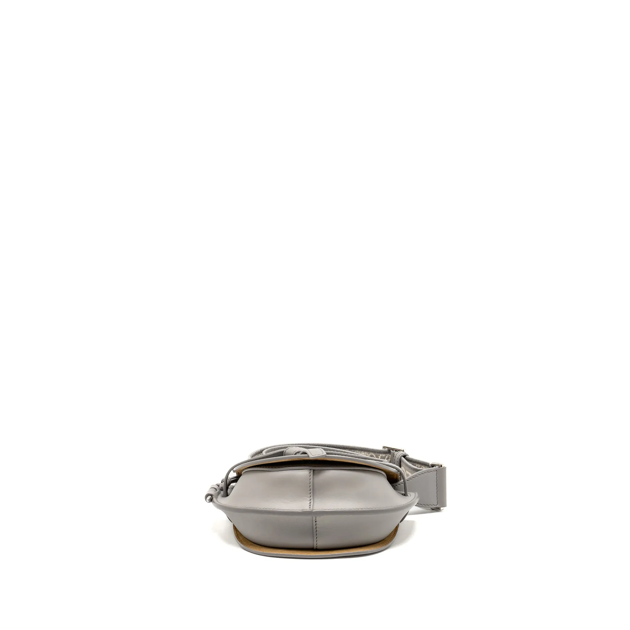 Loewe Mini Gate Dual Bag Soft Calfskin Jacquard Grey SHW