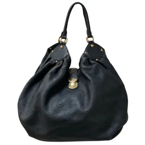 Louis Vuitton Black Monogram Mahina Leather XL Bag