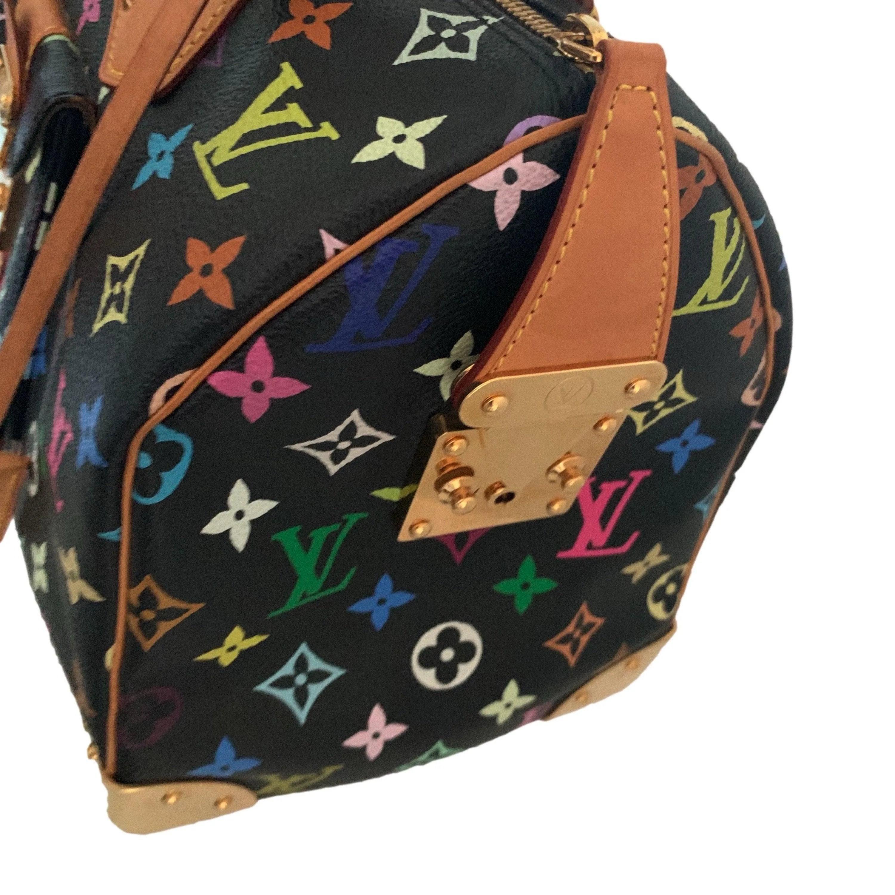 Louis Vuitton Black Murakami Multicolor Monogram Speedy