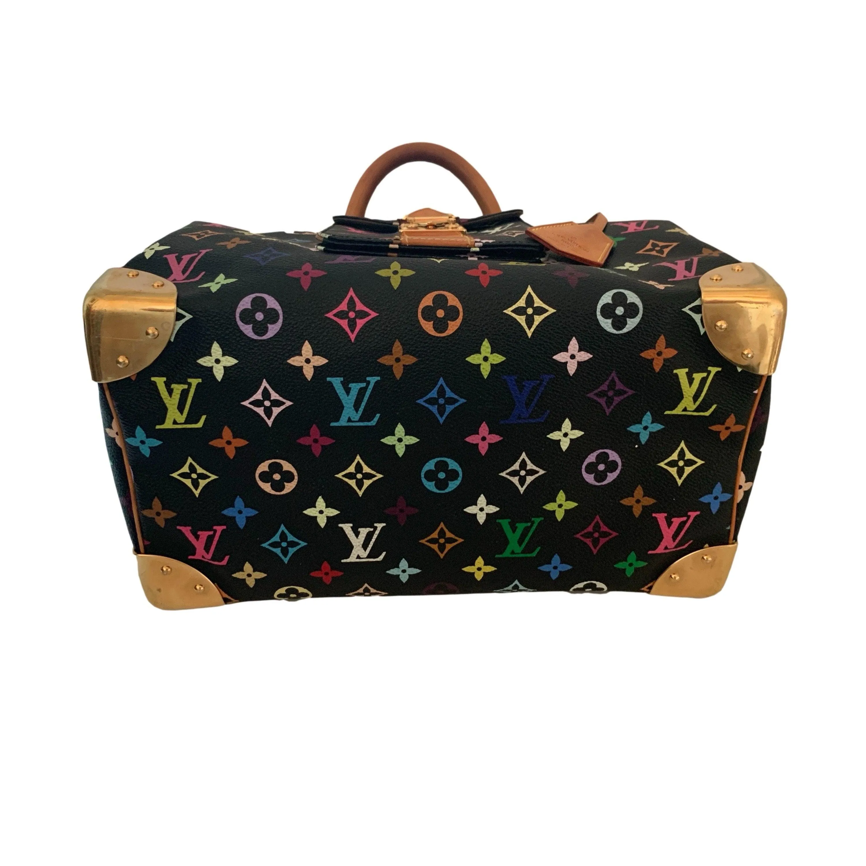 Louis Vuitton Black Murakami Multicolor Monogram Speedy