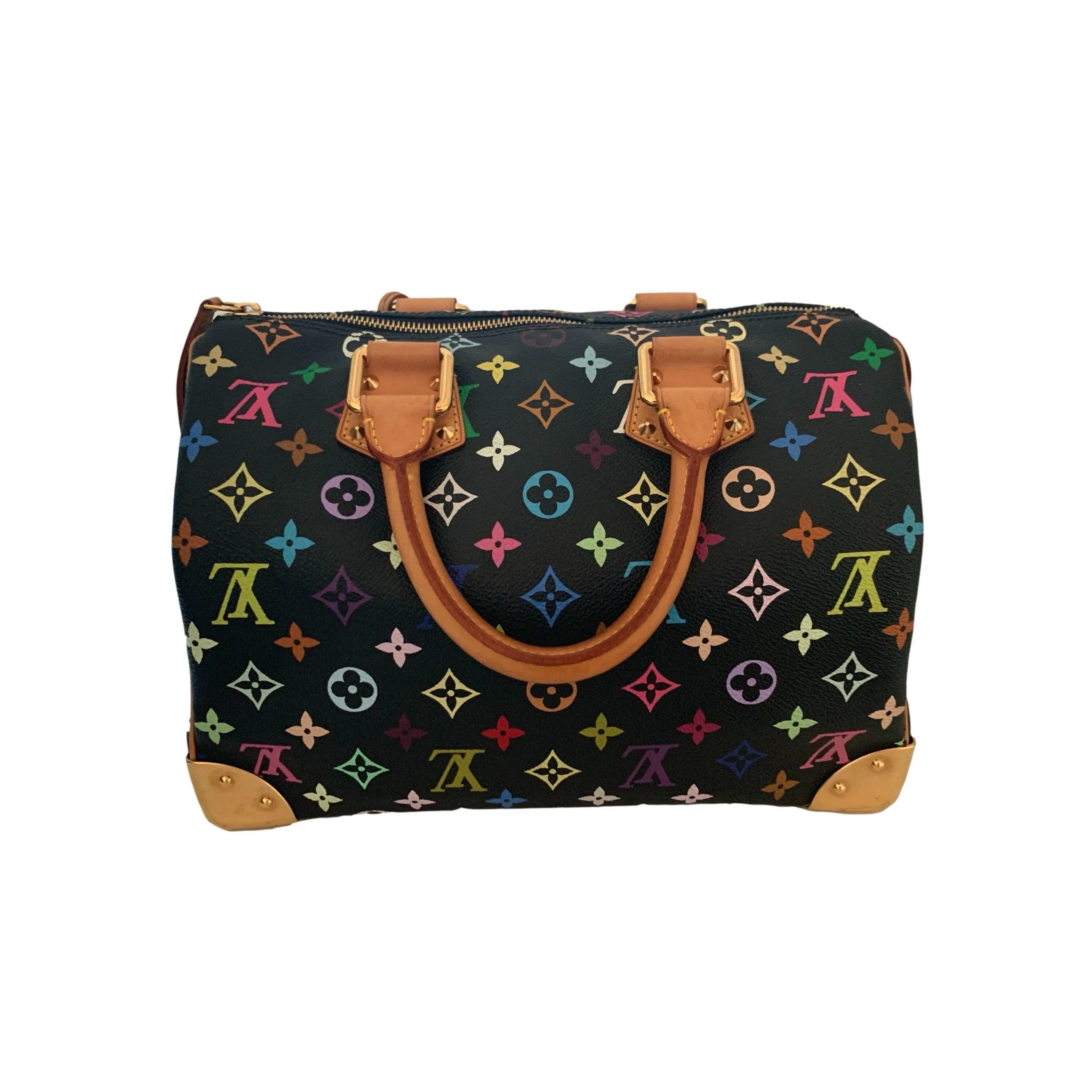 Louis Vuitton Black Murakami Multicolor Monogram Speedy