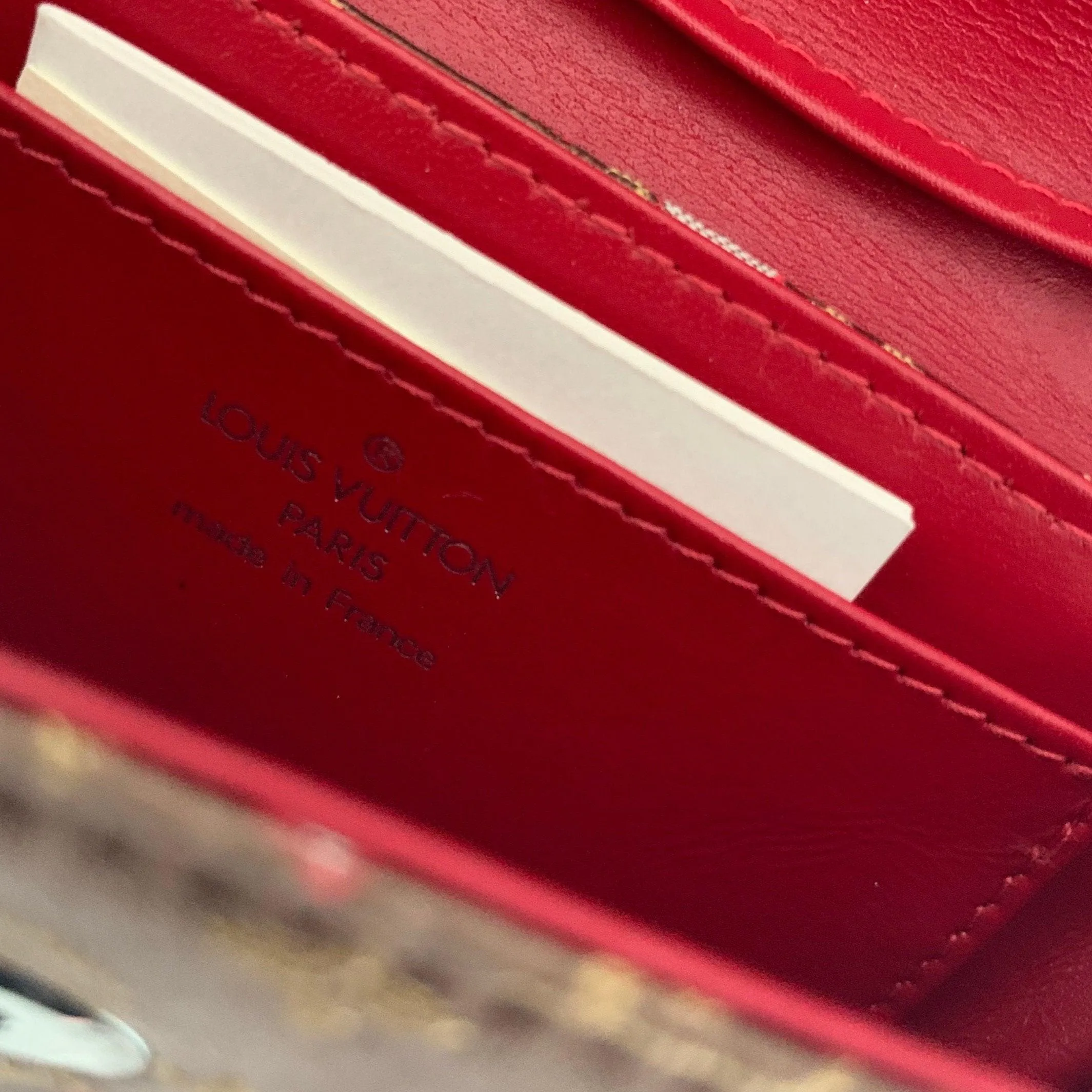 Louis Vuitton Brown Cherry Blossom Satin Mini Bag