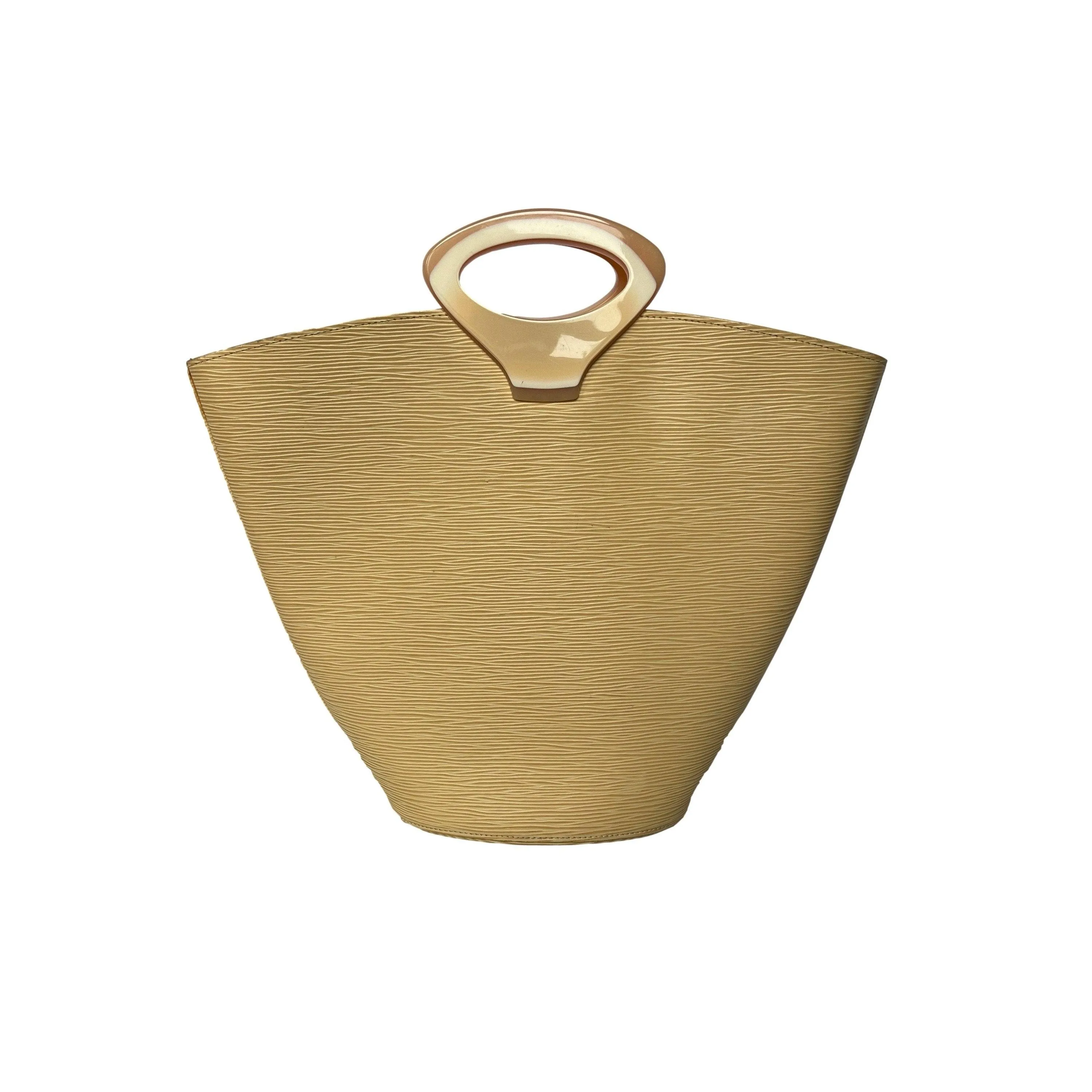 Louis Vuitton Cream Epi Leather Top Handle Tote