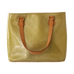 Louis Vuitton Green Monogram Vernis Shoulder Tote