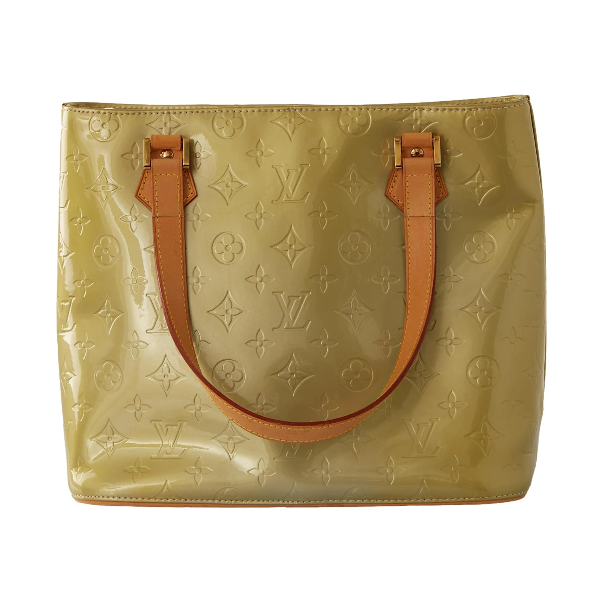 Louis Vuitton Green Monogram Vernis Shoulder Tote