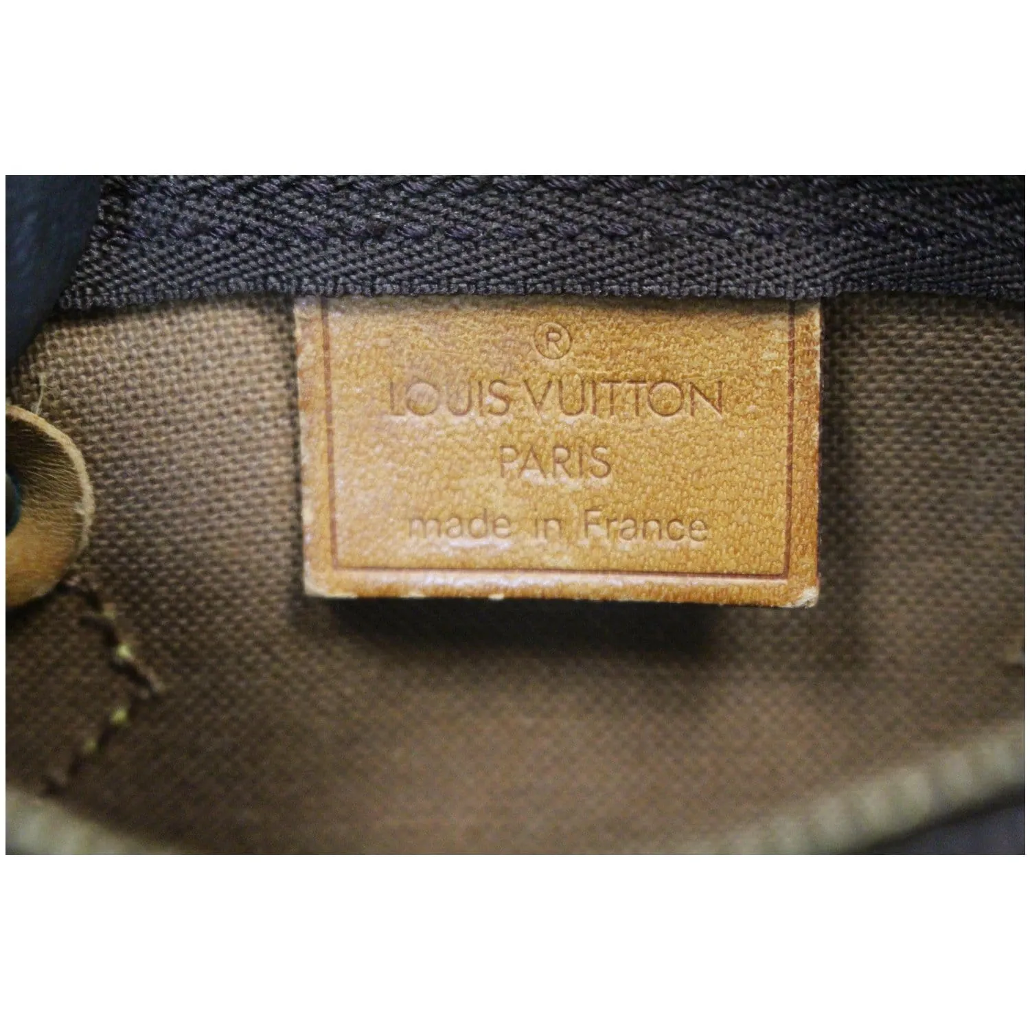 LOUIS VUITTON Mini Speedy Monogram Canvas Satchel Bag Brown