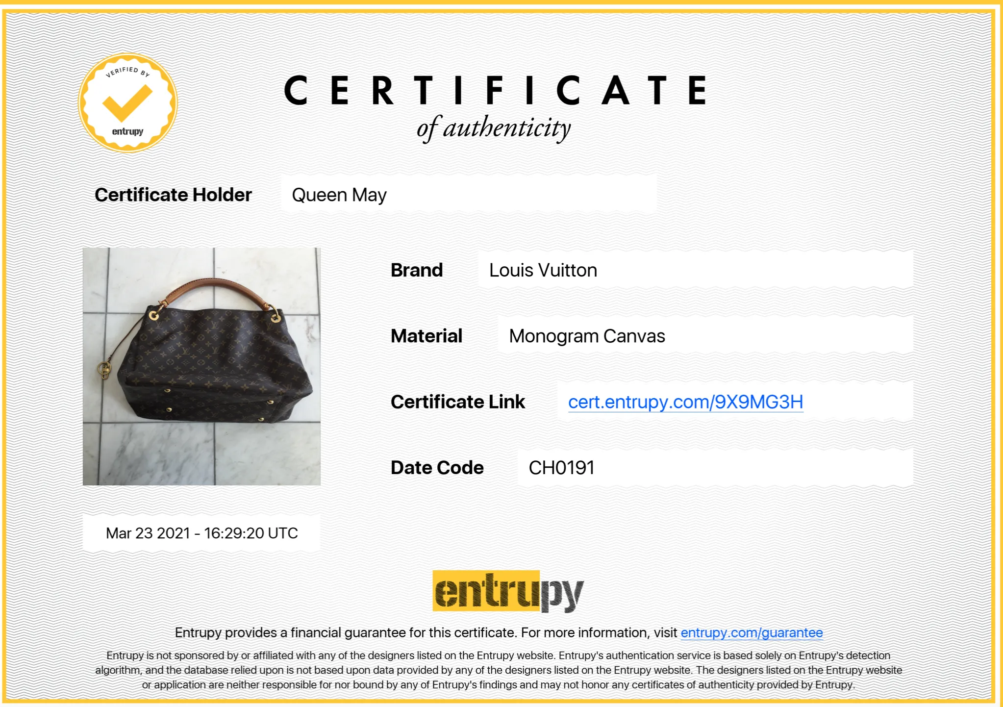 Louis Vuitton Monogram Artsy MM
