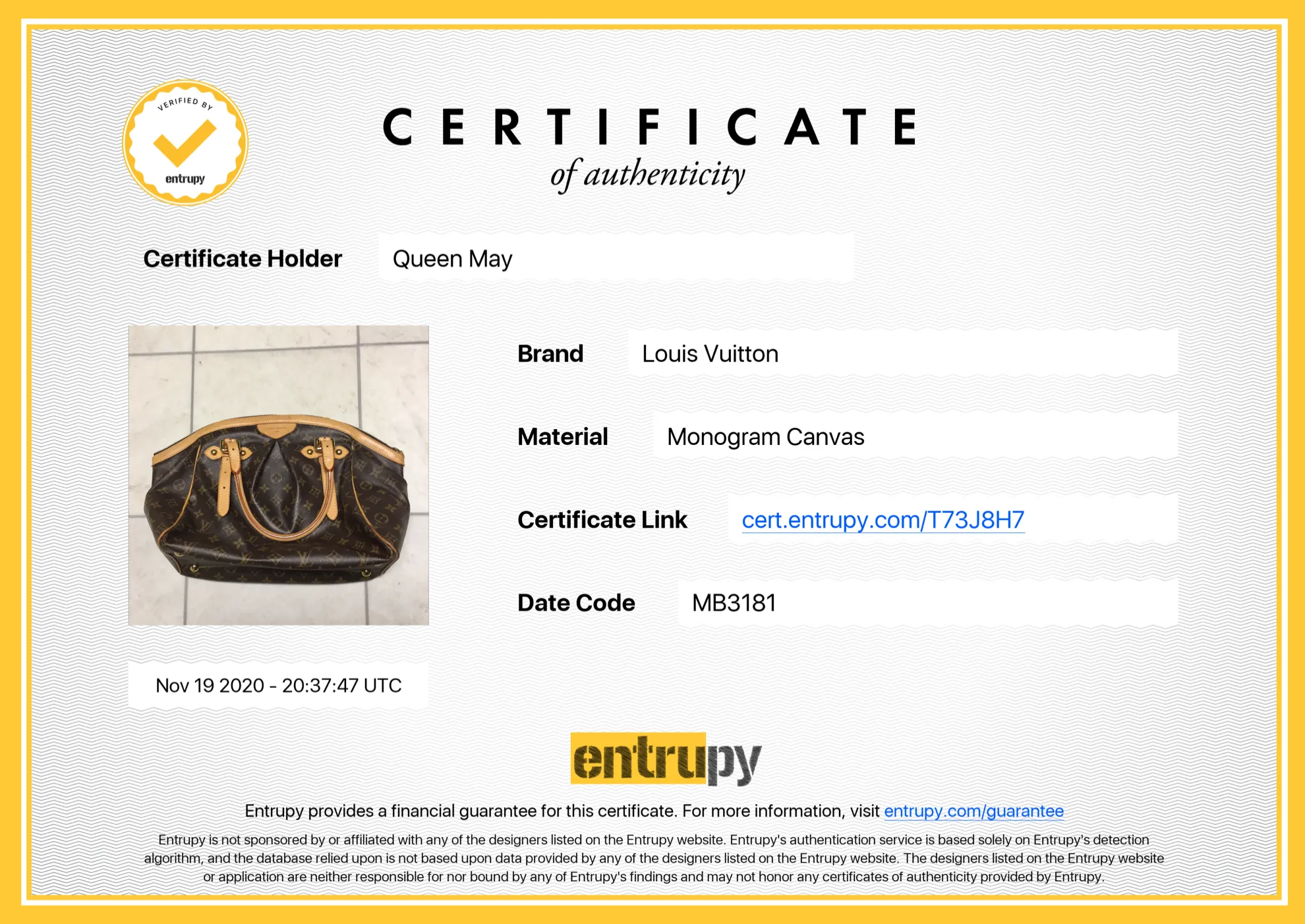 Louis Vuitton Monogram Tivoli GM