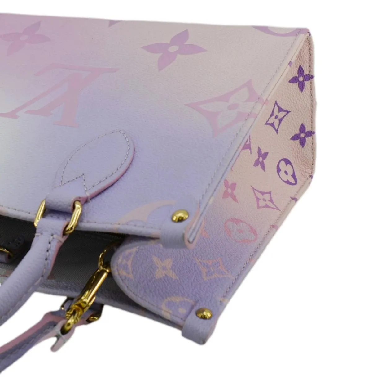 LOUIS VUITTON Onthego PM Monogram Giant Canvas Tote Bag Sunrise Pastel