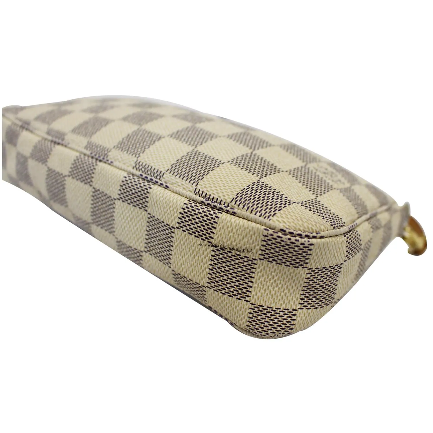 LOUIS VUITTON Pochette Accessoires Damier Azur Pouch White