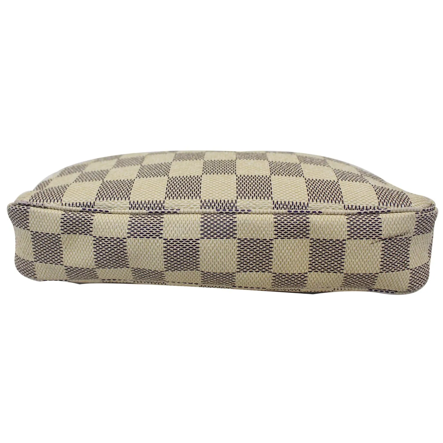 LOUIS VUITTON Pochette Accessoires Damier Azur Pouch White