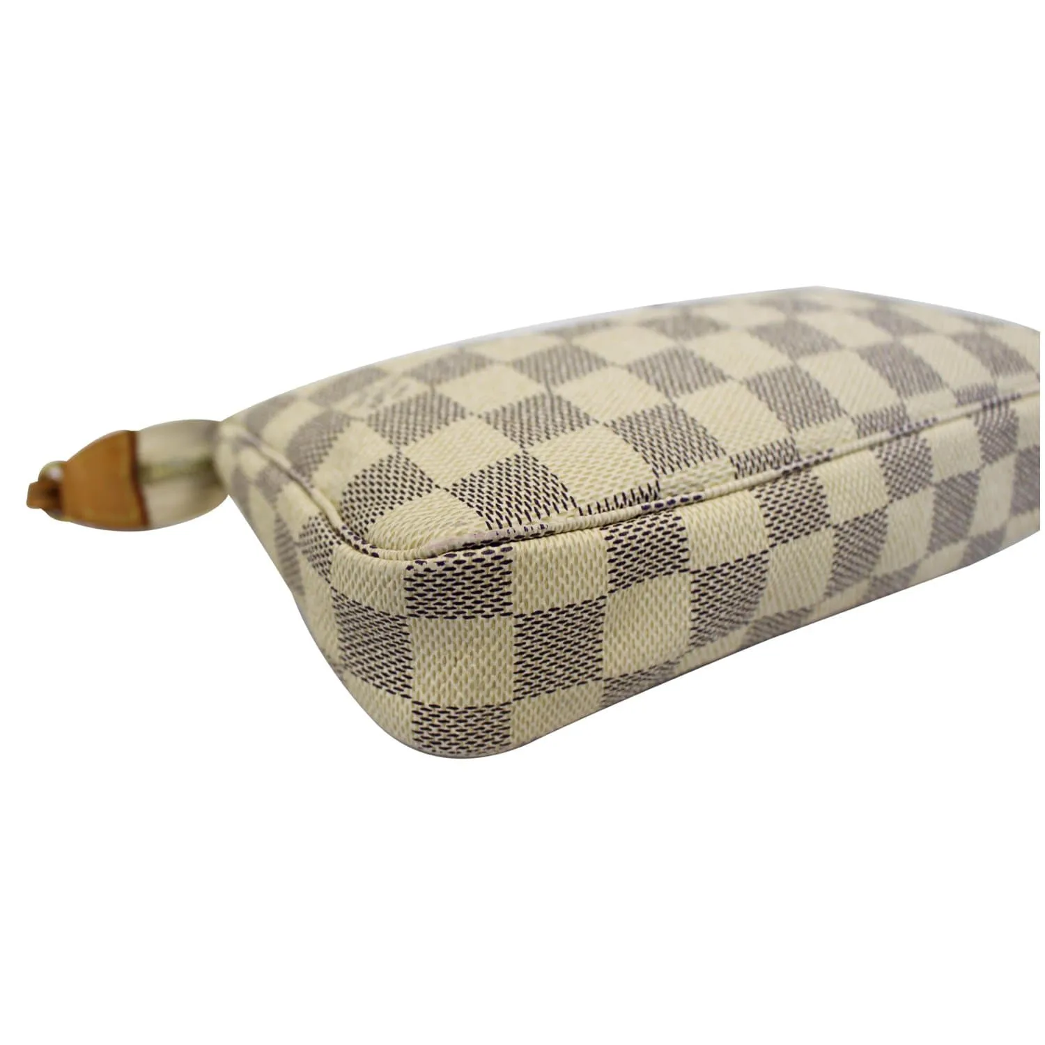 LOUIS VUITTON Pochette Accessoires Damier Azur Pouch White