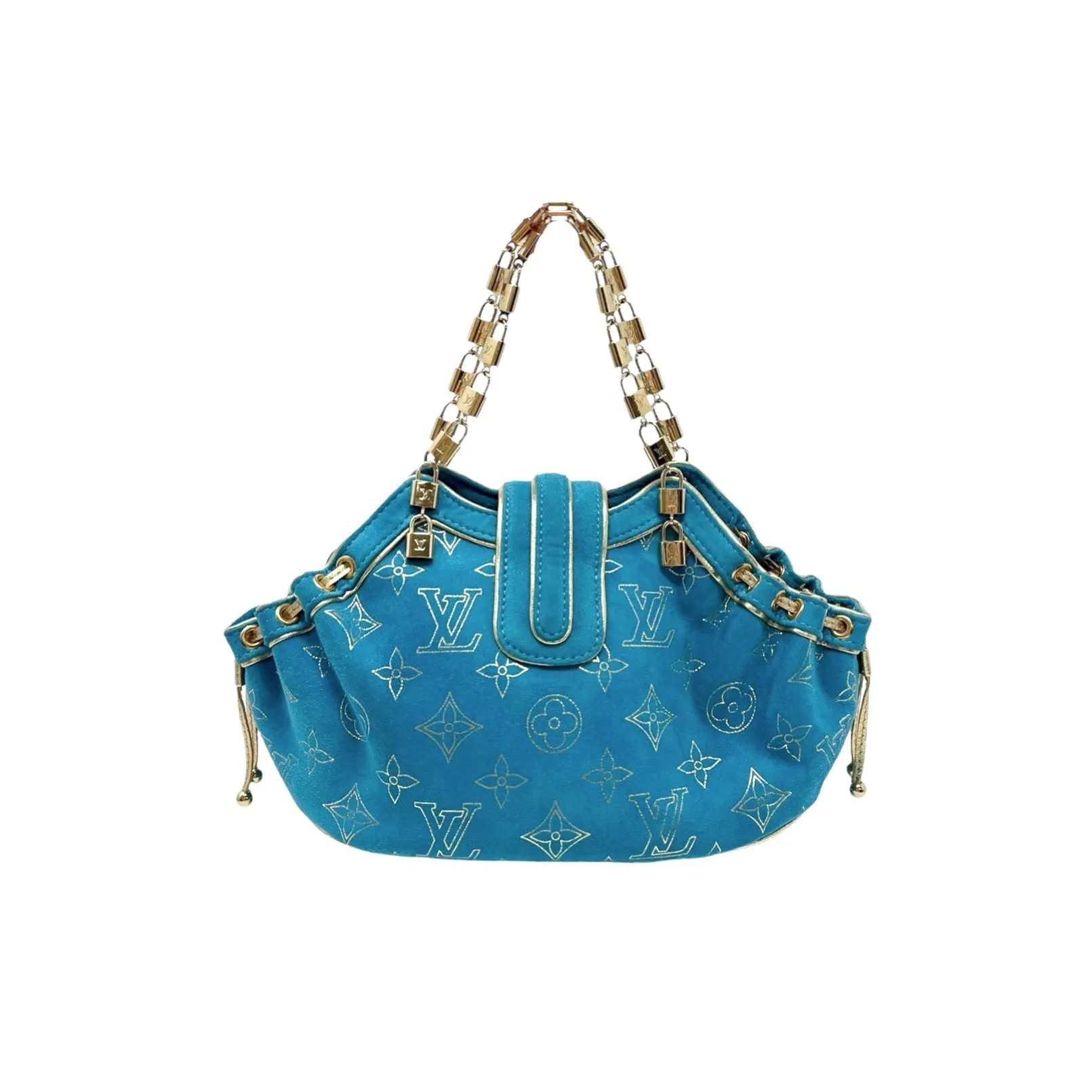 Louis Vuitton Turquoise Mini Lock Bag