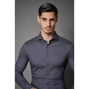 LUXURY NEAT PATTERN HAI COLLAR