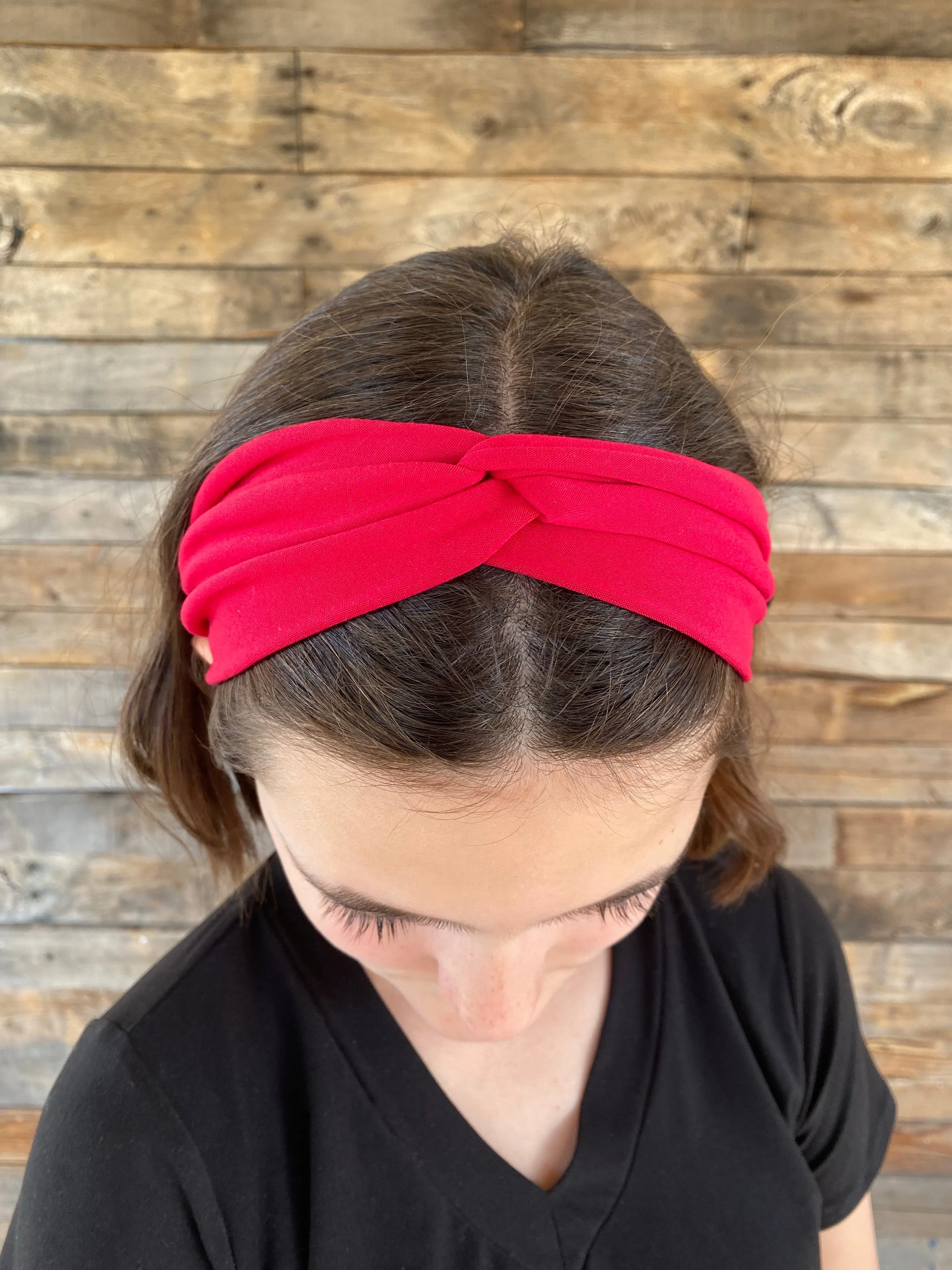 Magenta Matte Faux Knot Headband