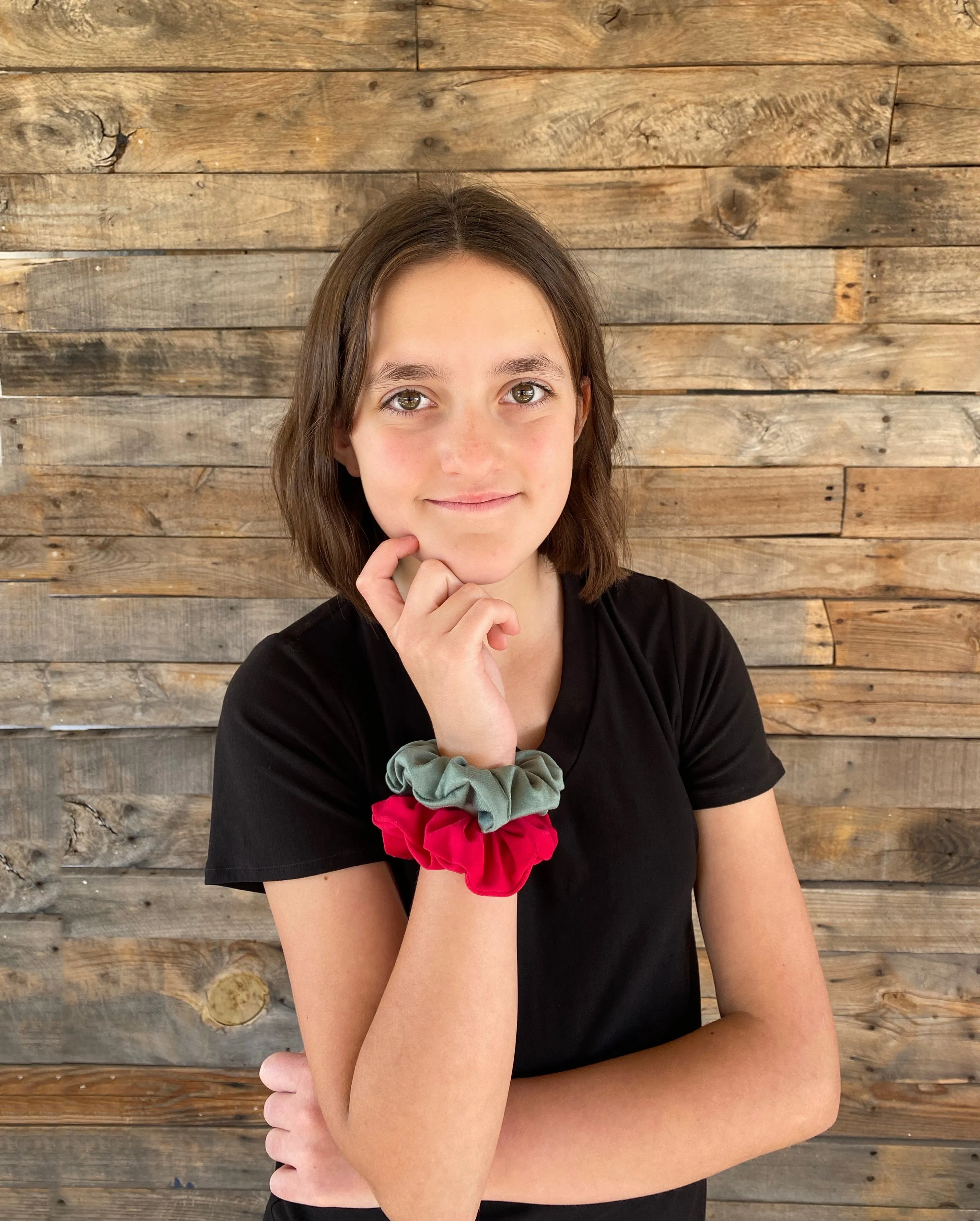 Magenta Matte Scrunchie