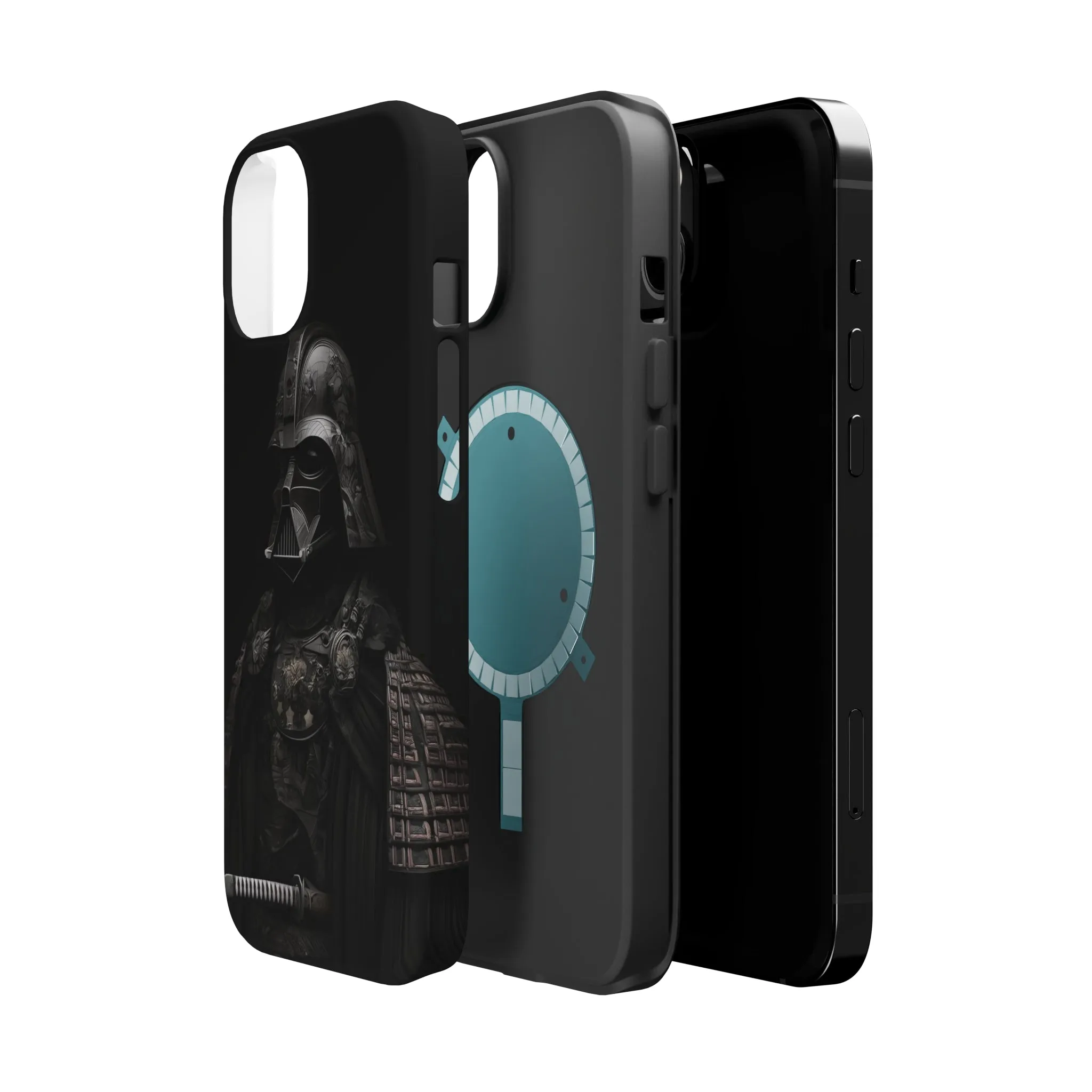 MagSafe Tough iPhone Case - Darth Vader Samurai Black White Photograph 1870