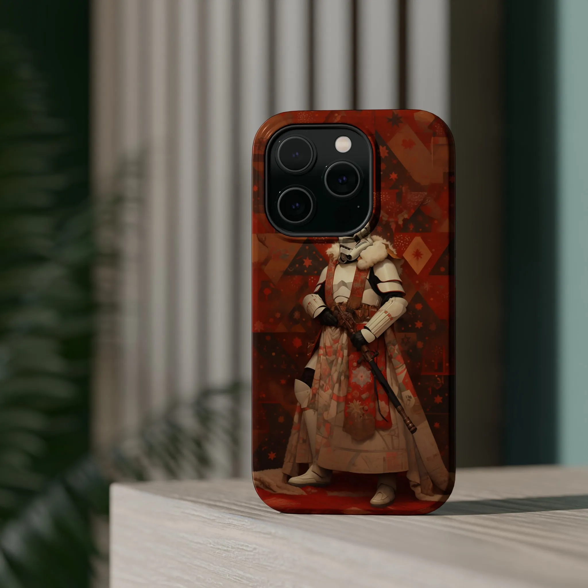 MagSafe Tough iPhone Case - Storm Trooper Norman Rockwell Christmas Card.png