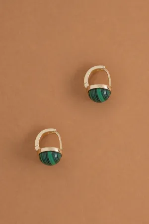 Malachite Jelly Earrings