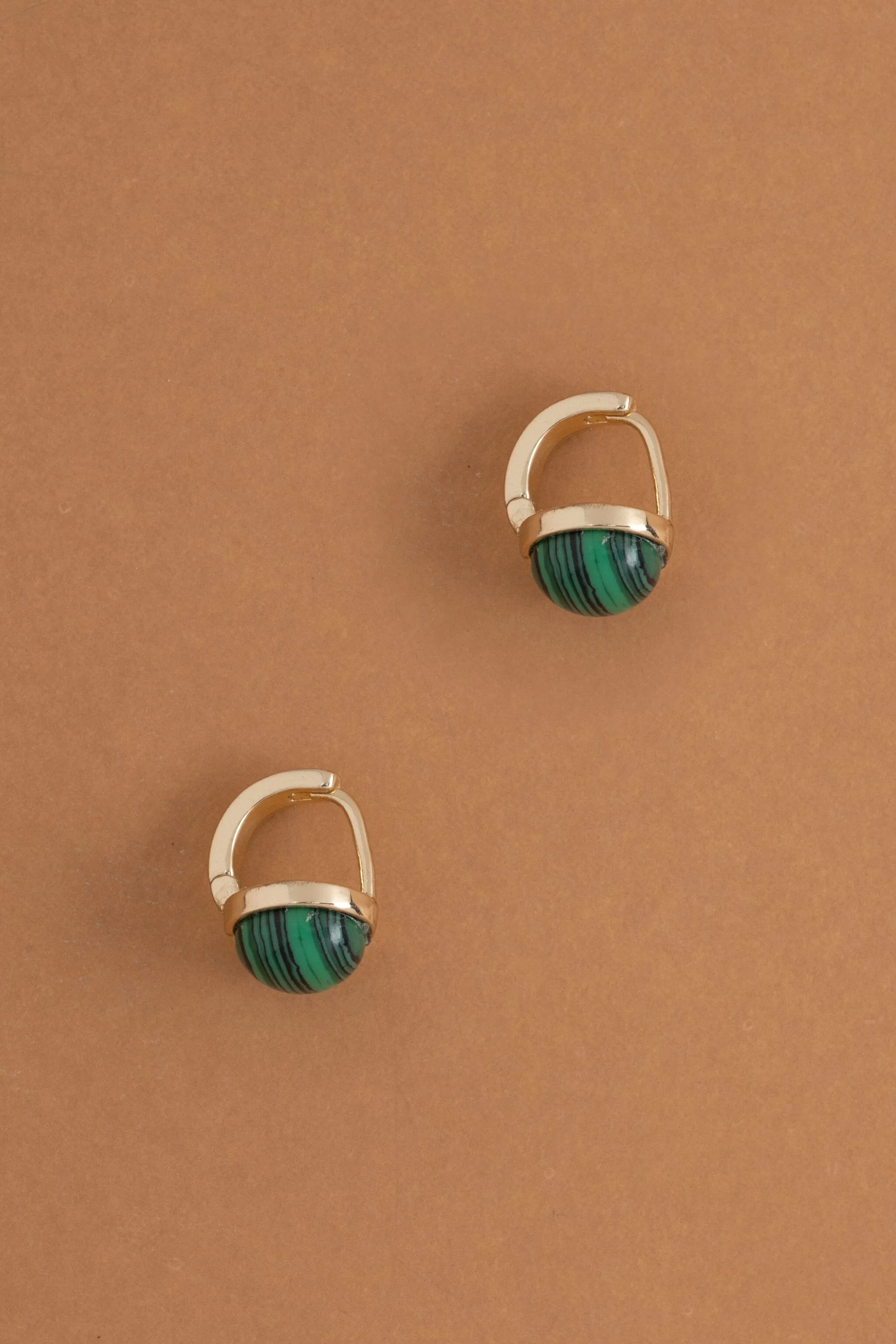 Malachite Jelly Earrings