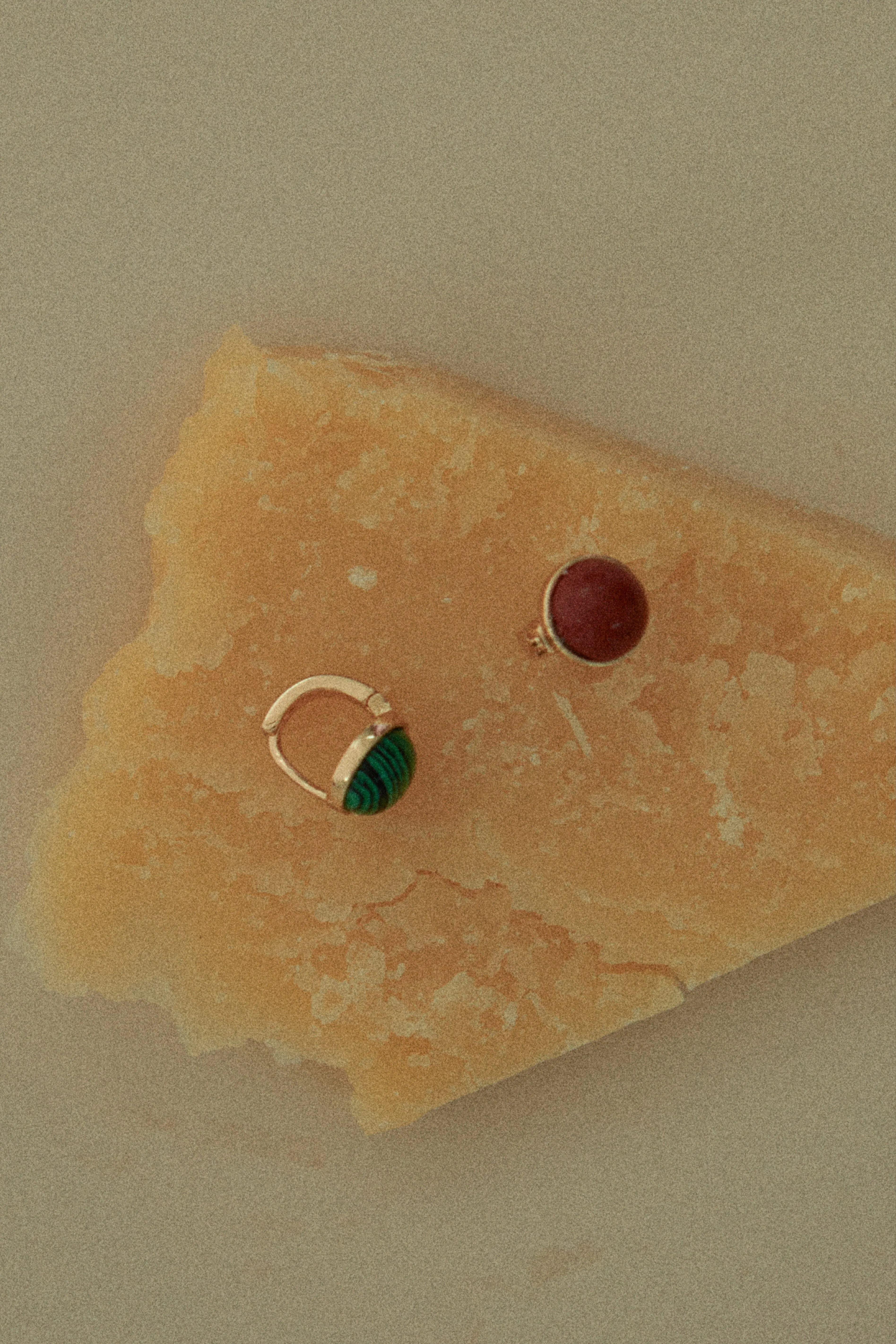 Malachite Jelly Earrings