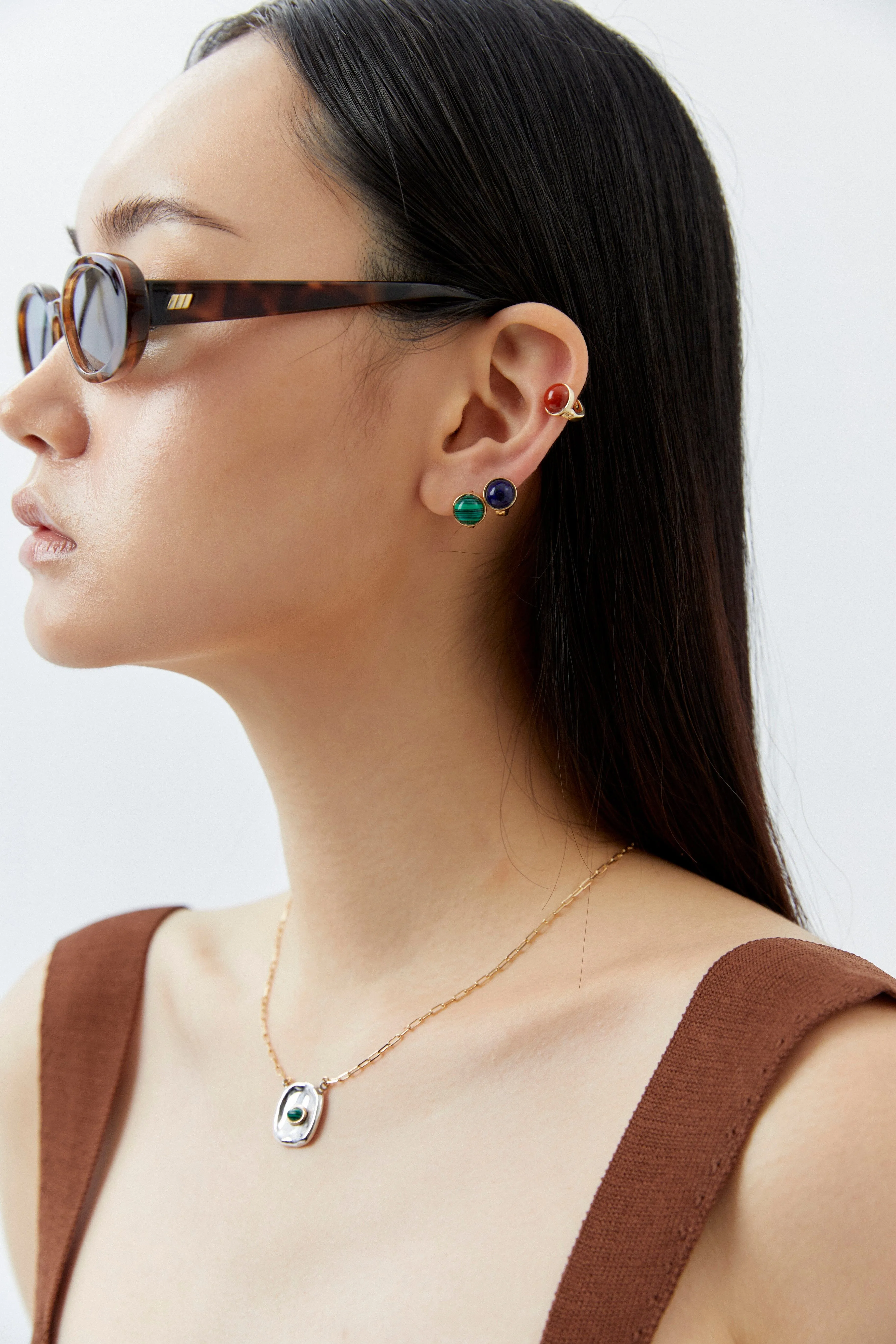 Malachite Jelly Earrings