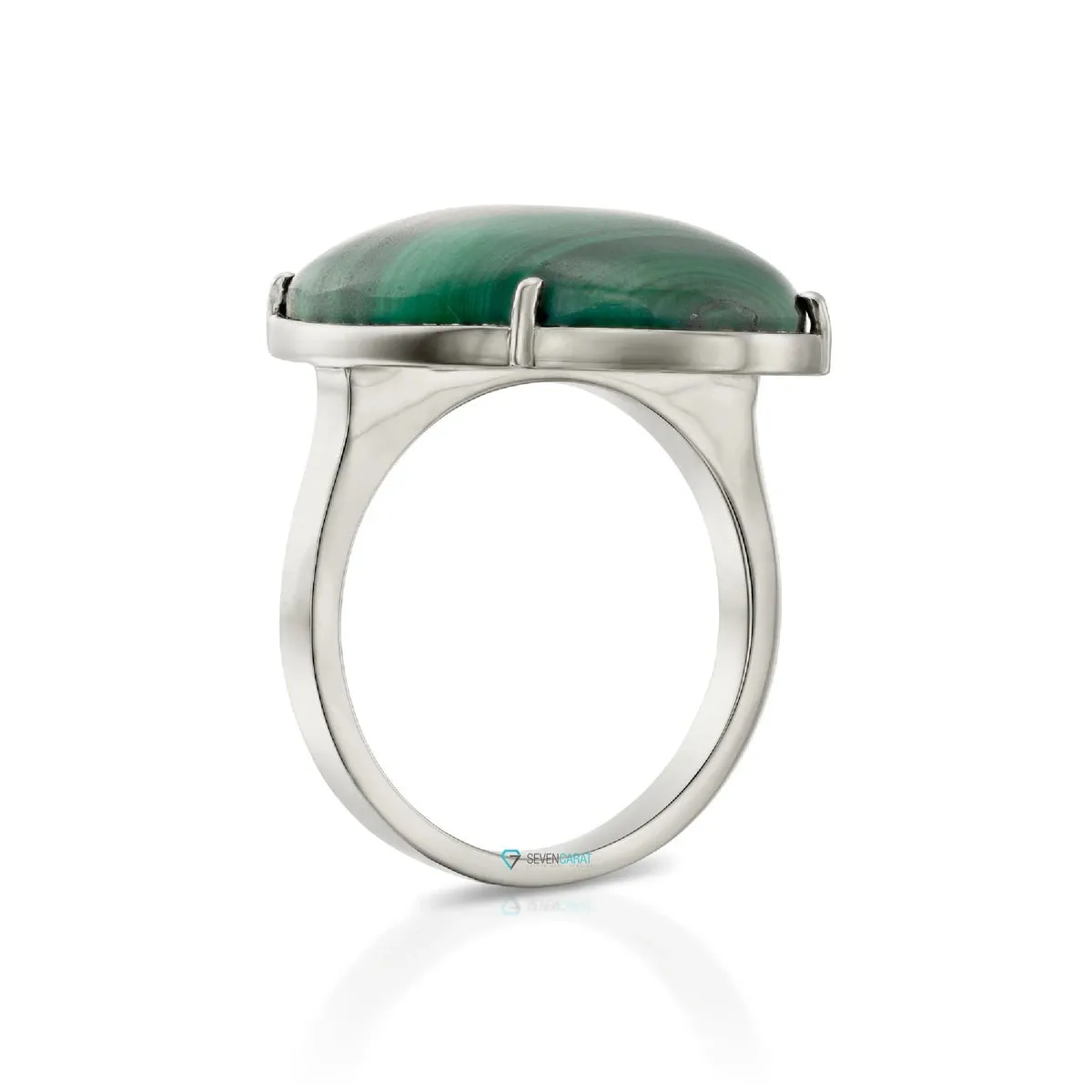 Malachite ring statement boho Ring