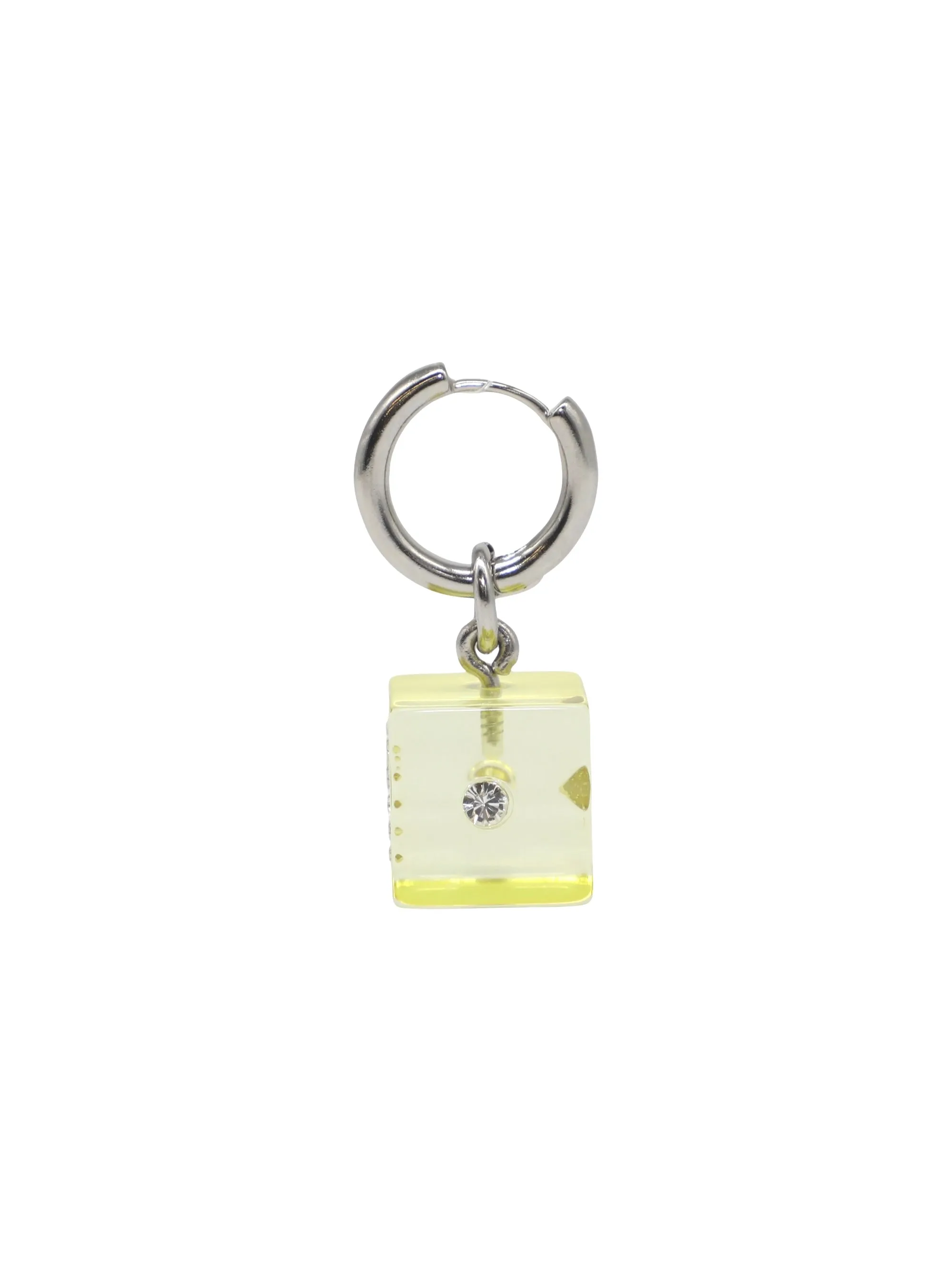 Marni Dice Charm Earrings in Celery