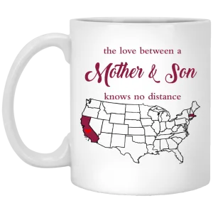 Massachusetts California Mother And Son Mug