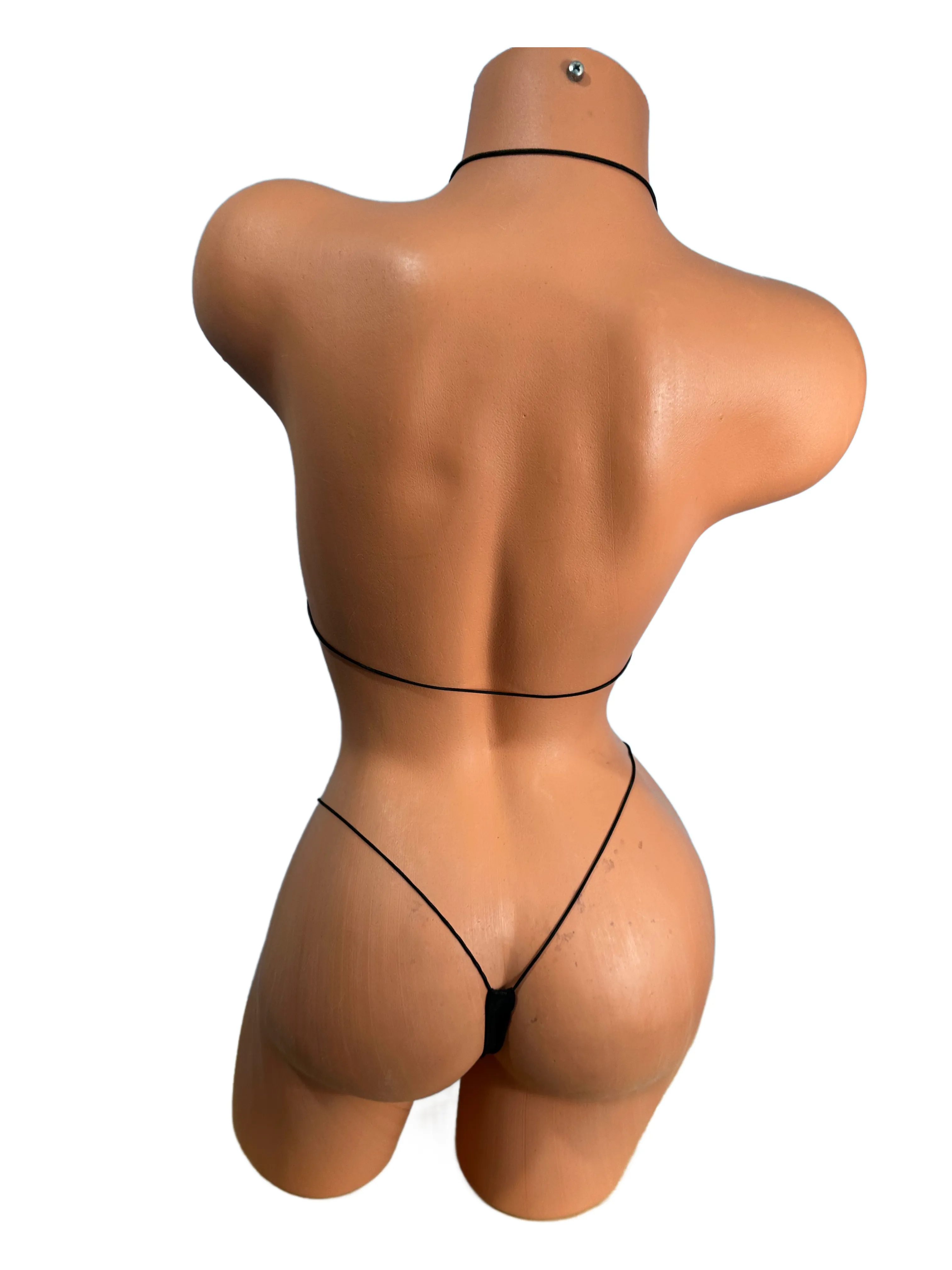 Matte Black Top Leopard Bottom