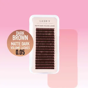 Matte Dark Volume Dark Brown  Lashes - 0.05