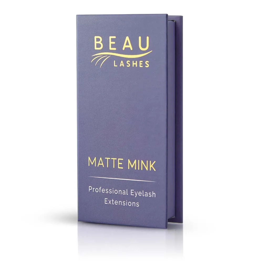 Matte Mink Eyelash Extensions - B Curl