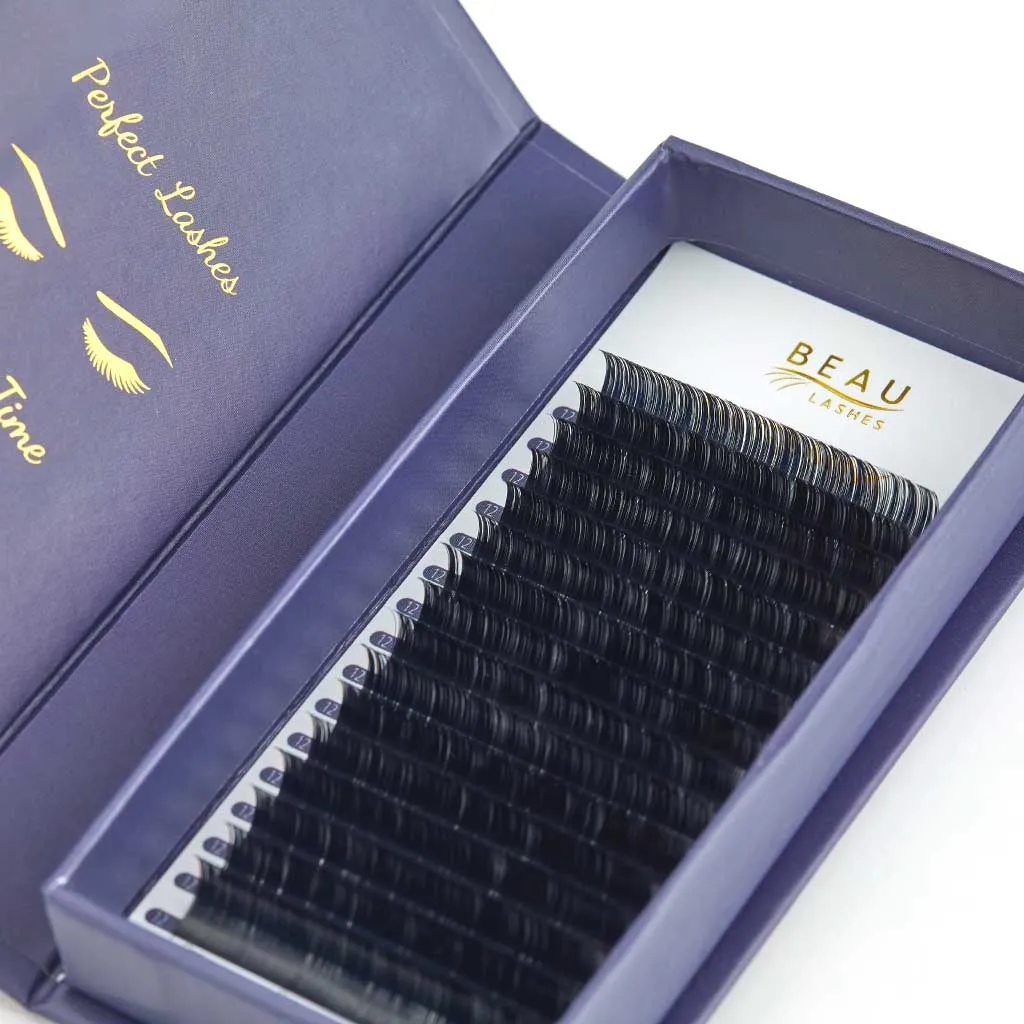 Matte Mink Eyelash Extensions - B Curl